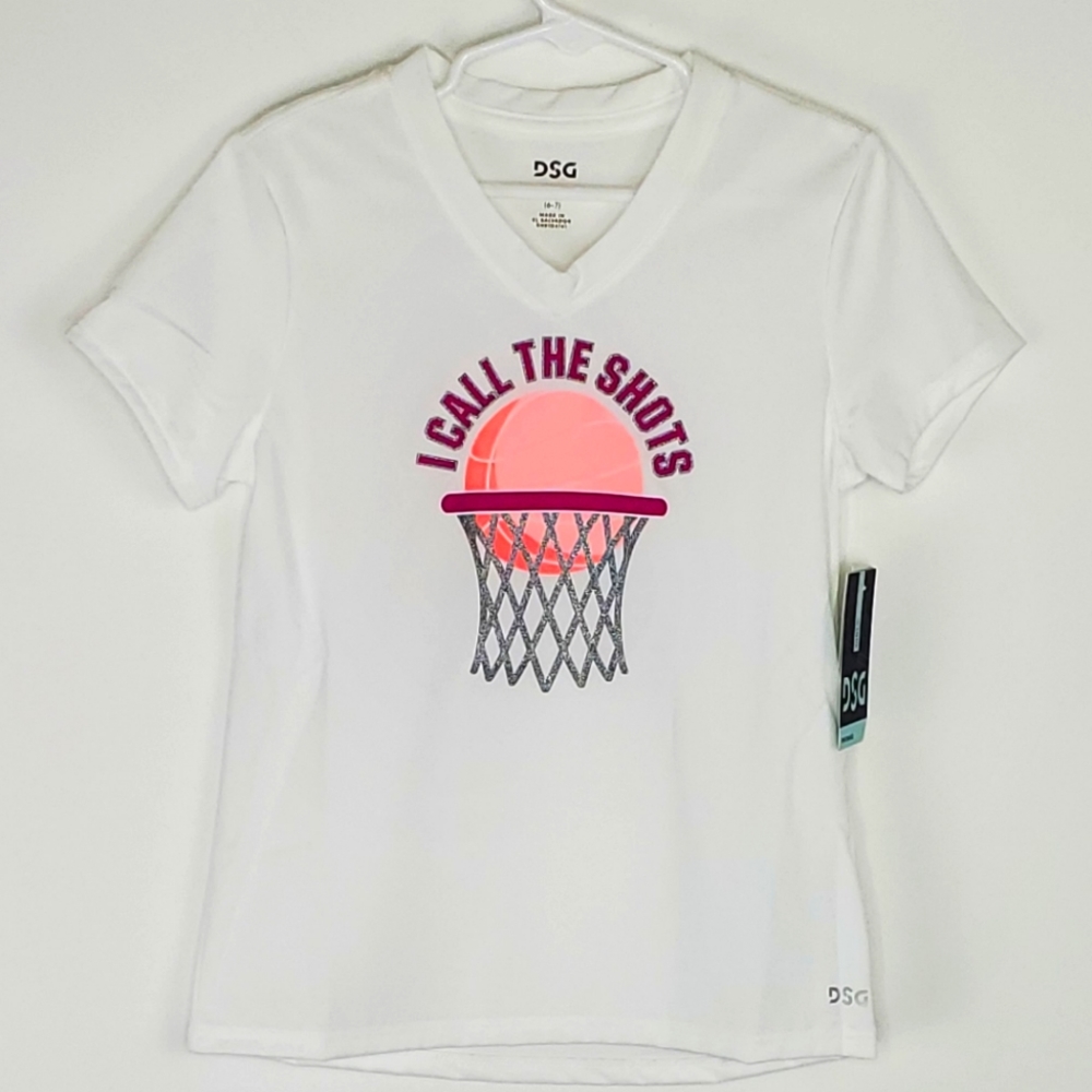 DSG Girls XS Basketball graphic Tee-shirt